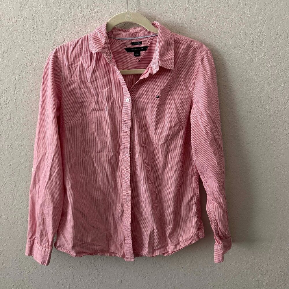 Red Striped Button Down - image 1